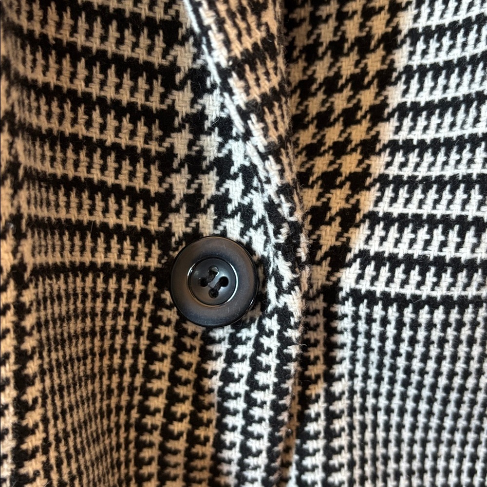 Maurice’s One Button Houndstooth Long Blazer - Picture 7 of 9